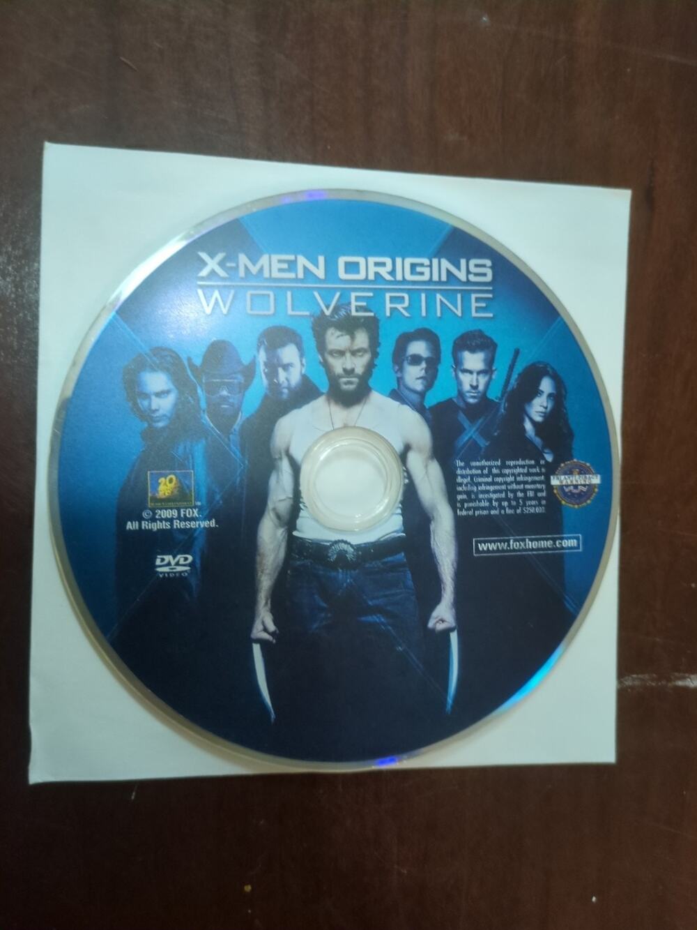 X-Men Origins Wolverine DVD Movie 2009 Hugh Jackman R. Reynolds disc only